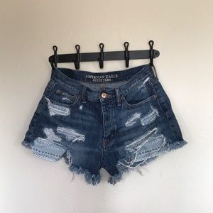 High rise shorts